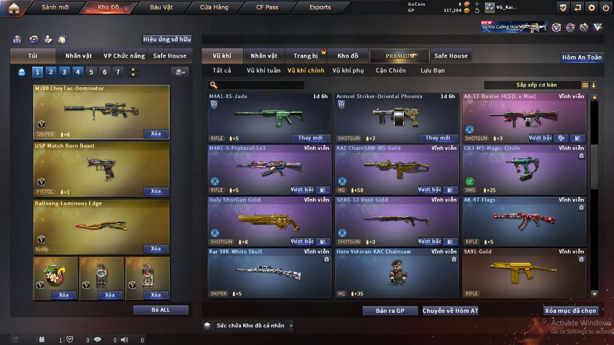 shop acc cf uy tin gia re